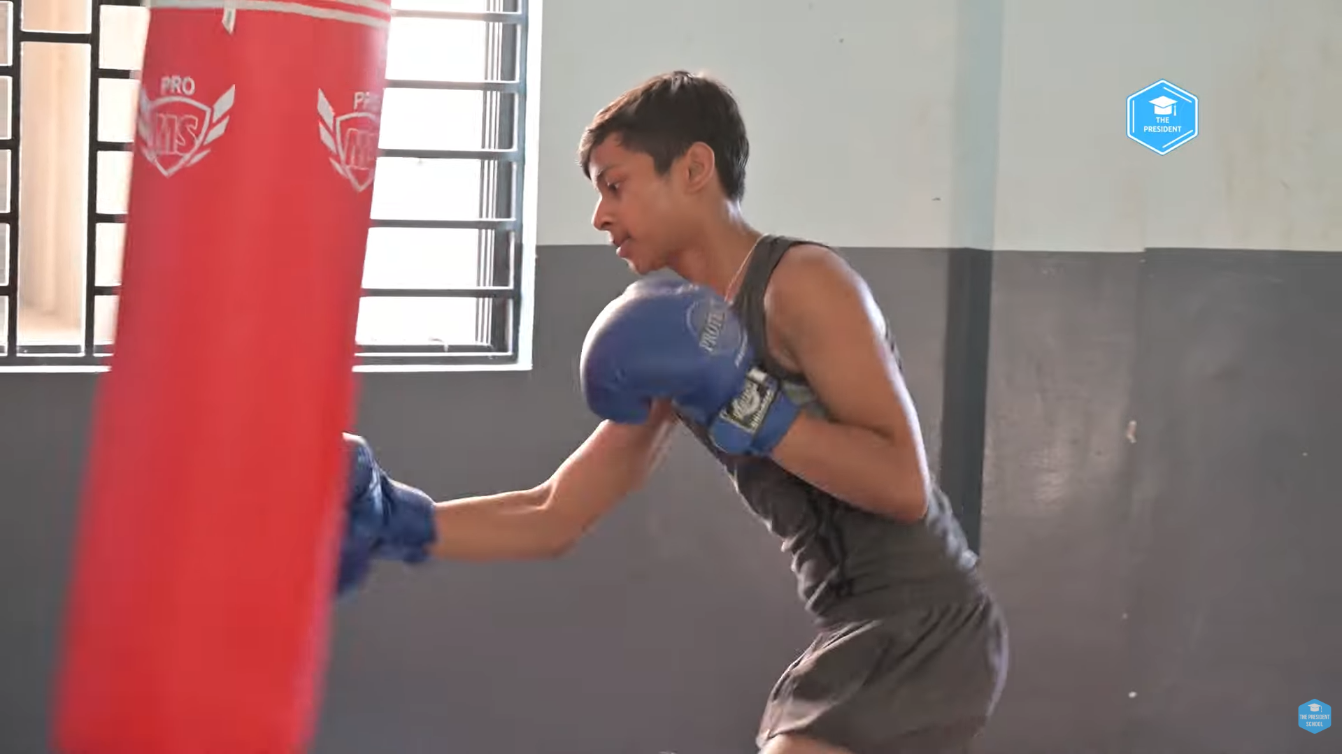 Quiet study hall with students reading